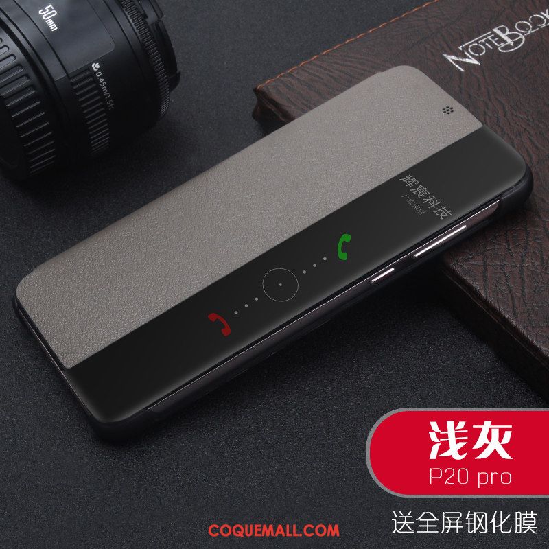 Étui Huawei P20 Pro Tout Compris Étui En Cuir Téléphone Portable, Coque Huawei P20 Pro Simple Accessoires