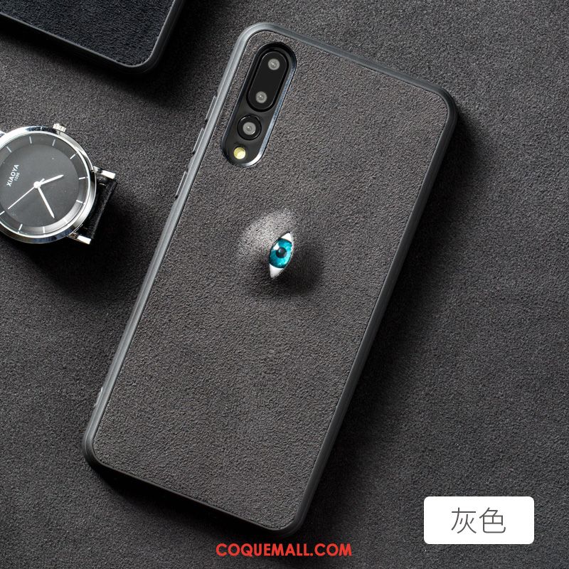 Étui Huawei P20 Pro Téléphone Portable Incassable Personnalité, Coque Huawei P20 Pro Protection Gris
