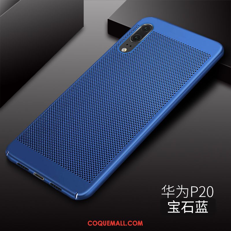 Étui Huawei P20 Refroidissement Téléphone Portable Bleu, Coque Huawei P20 Incassable Difficile