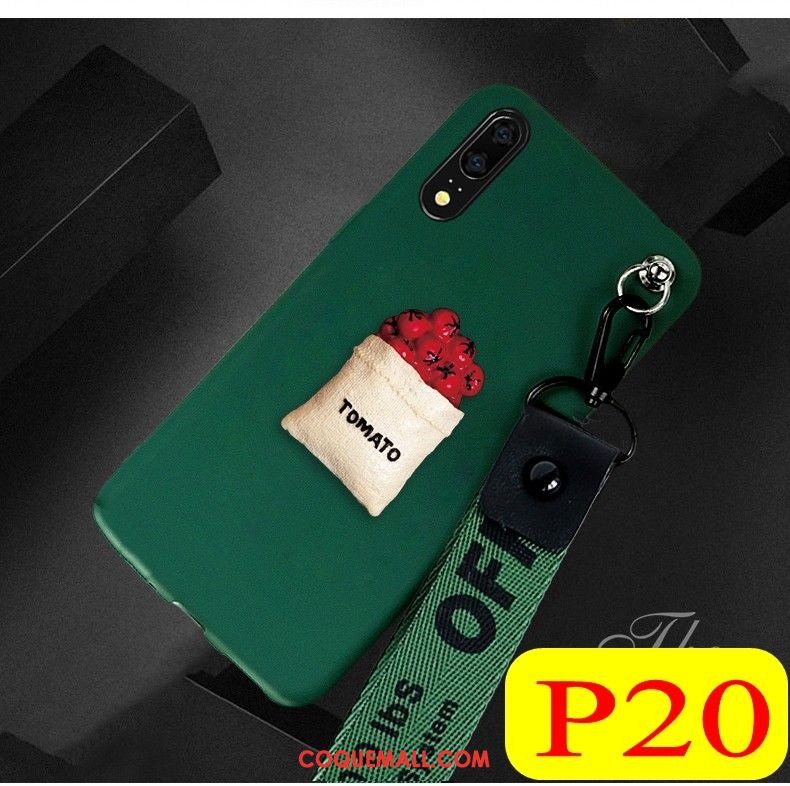 Étui Huawei P20 Téléphone Portable Tout Compris Ornements Suspendus, Coque Huawei P20 Créatif Silicone