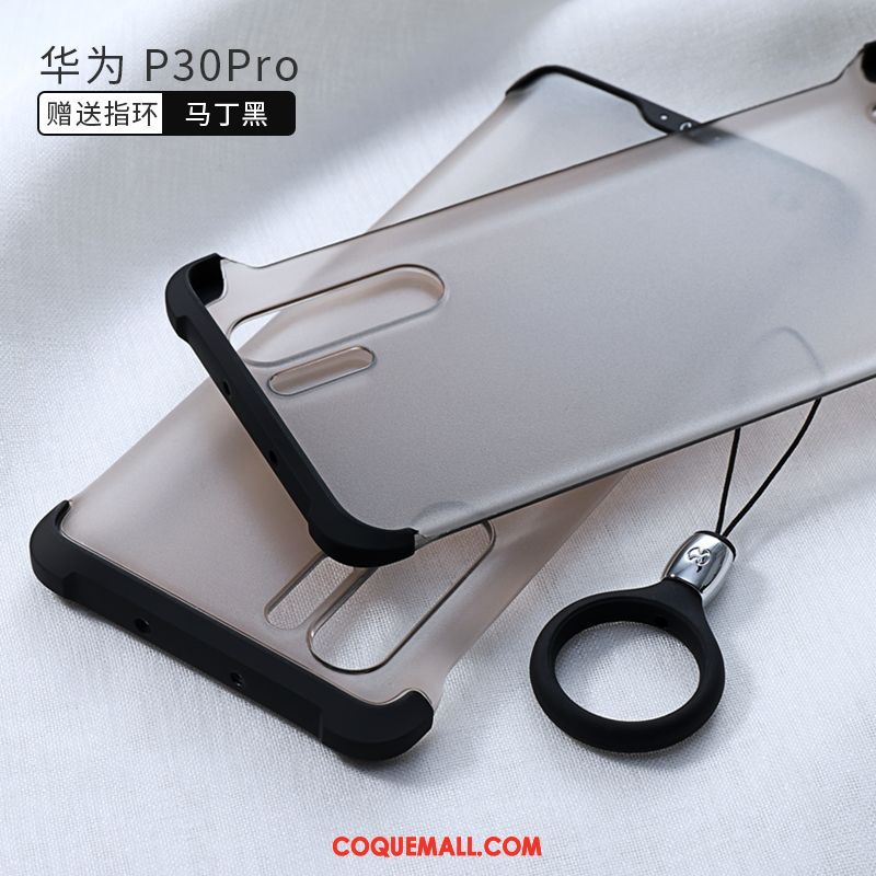 Étui Huawei P30 Pro Silicone Noir Téléphone Portable, Coque Huawei P30 Pro Transparent Très Mince