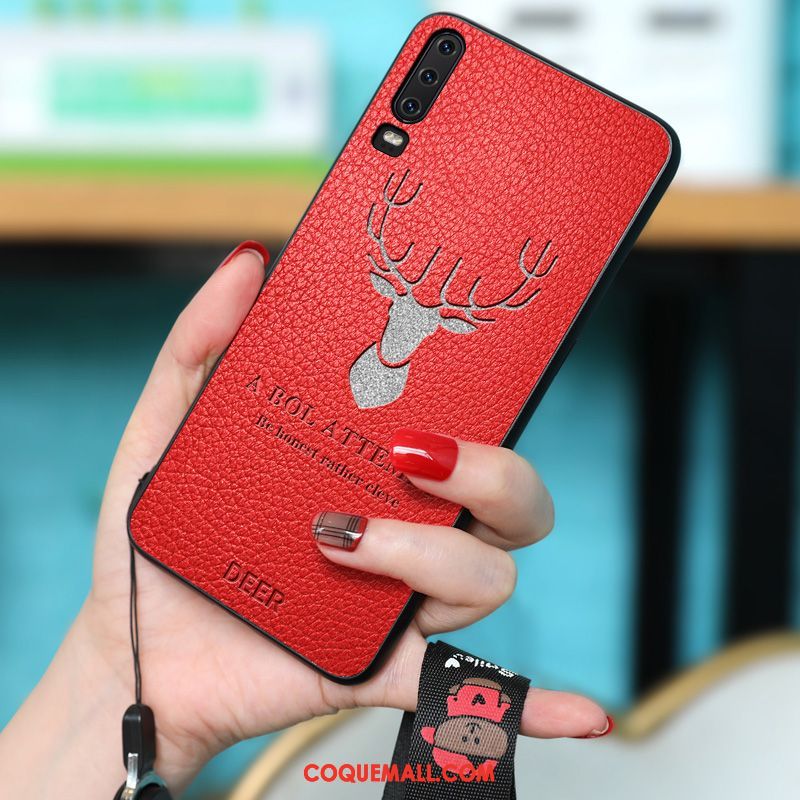 Étui Huawei P30 Silicone Clair Protection, Coque Huawei P30 Simple Amoureux