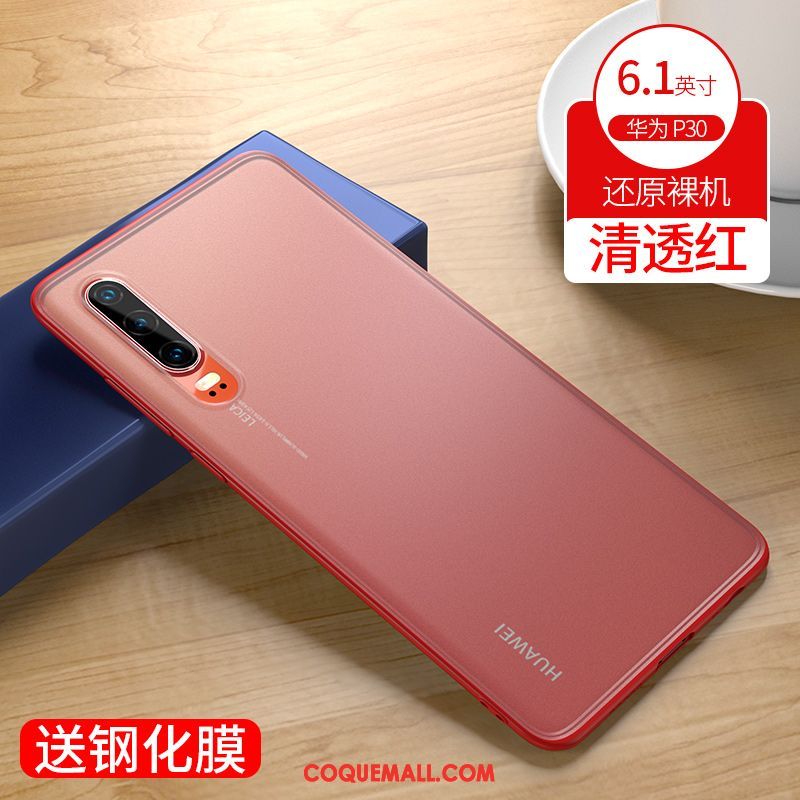 Étui Huawei P30 Tout Compris Rouge Téléphone Portable, Coque Huawei P30 Protection Créatif