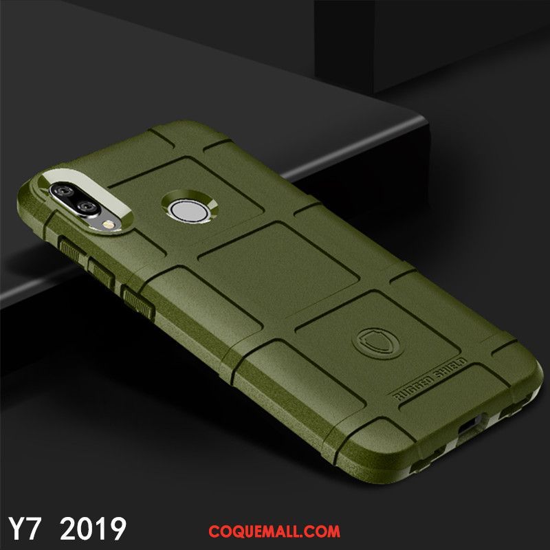 Étui Huawei Y7 2019 Trois Défenses Protection Personnalité, Coque Huawei Y7 2019 Téléphone Portable Tout Compris