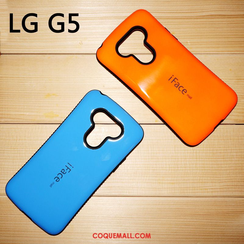 Étui Lg G5 Silicone Incassable Protection, Coque Lg G5 Trois Défenses Téléphone Portable Orange