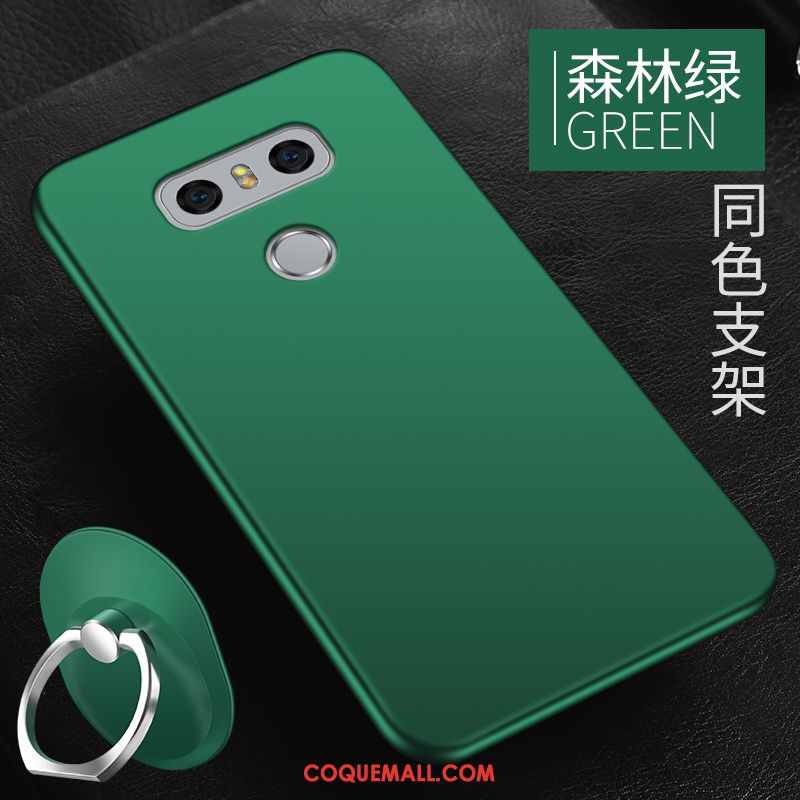 Étui Lg G6 Vert Délavé En Daim Protection, Coque Lg G6 Simple Téléphone Portable