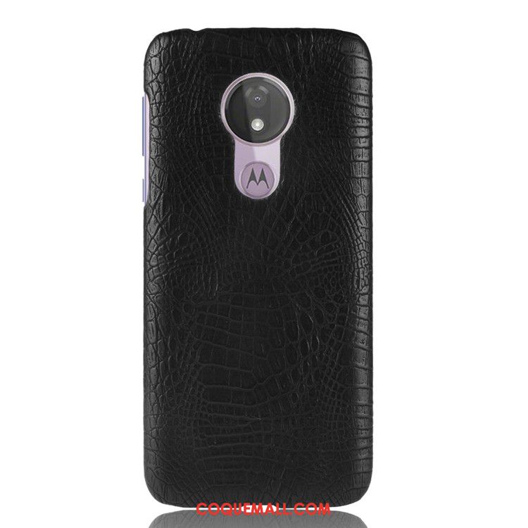 Étui Moto G7 Power Incassable Téléphone Portable Noir, Coque Moto G7 Power Sac Délavé En Daim
