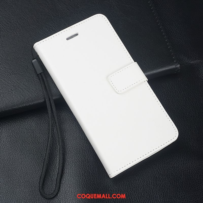 Étui Moto G8 Plus Téléphone Portable Incassable Fluide Doux, Coque Moto G8 Plus Blanc Protection