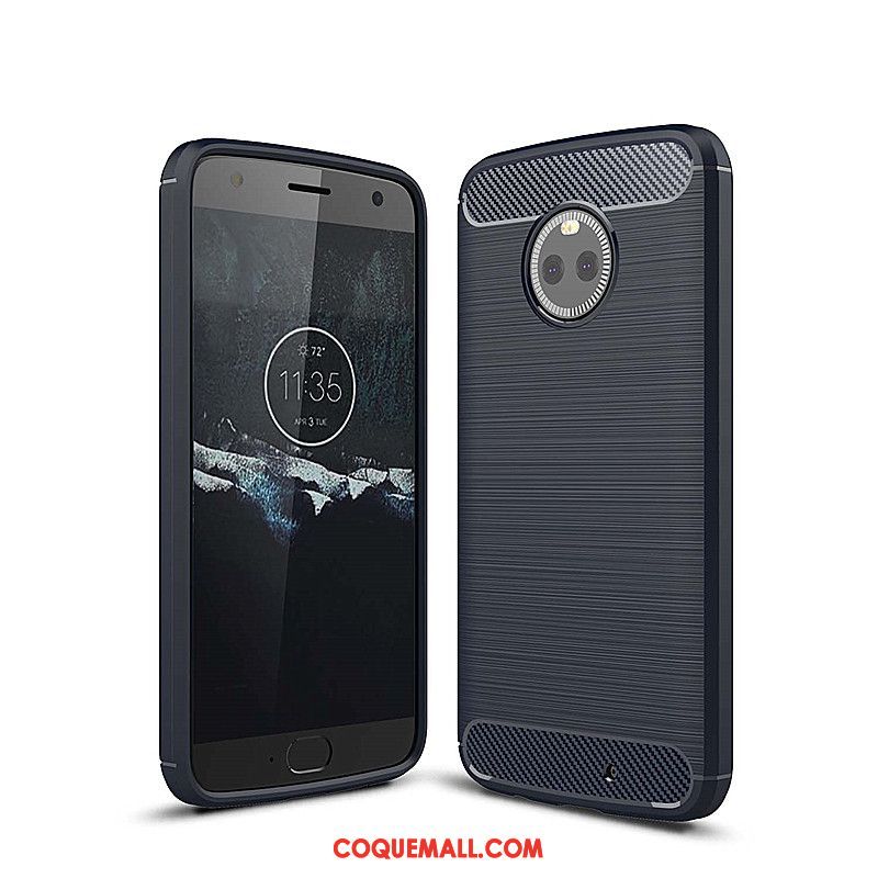 Étui Moto X4 Mode Fibre Protection, Coque Moto X4 Silicone Téléphone Portable