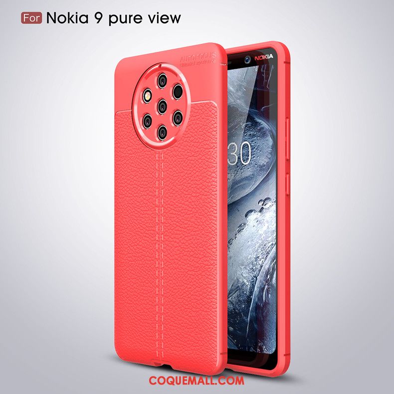 Étui Nokia 9 Pureview Personnalité Téléphone Portable Tout Compris, Coque Nokia 9 Pureview Modèle Fleurie Délavé En Daim