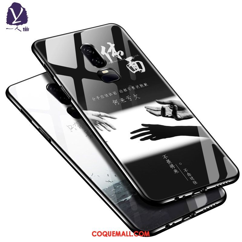 Étui Oneplus 6 Protection Noir Téléphone Portable, Coque Oneplus 6 Sac Créatif