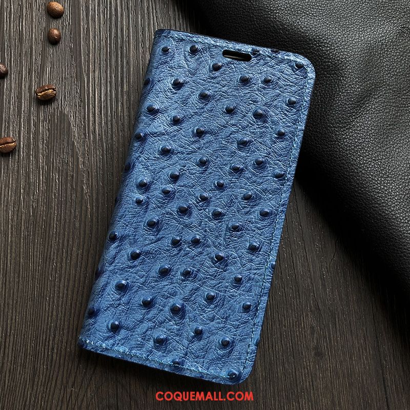 Étui Oneplus 7 Incassable Téléphone Portable Bleu, Coque Oneplus 7 Tout Compris En Cuir