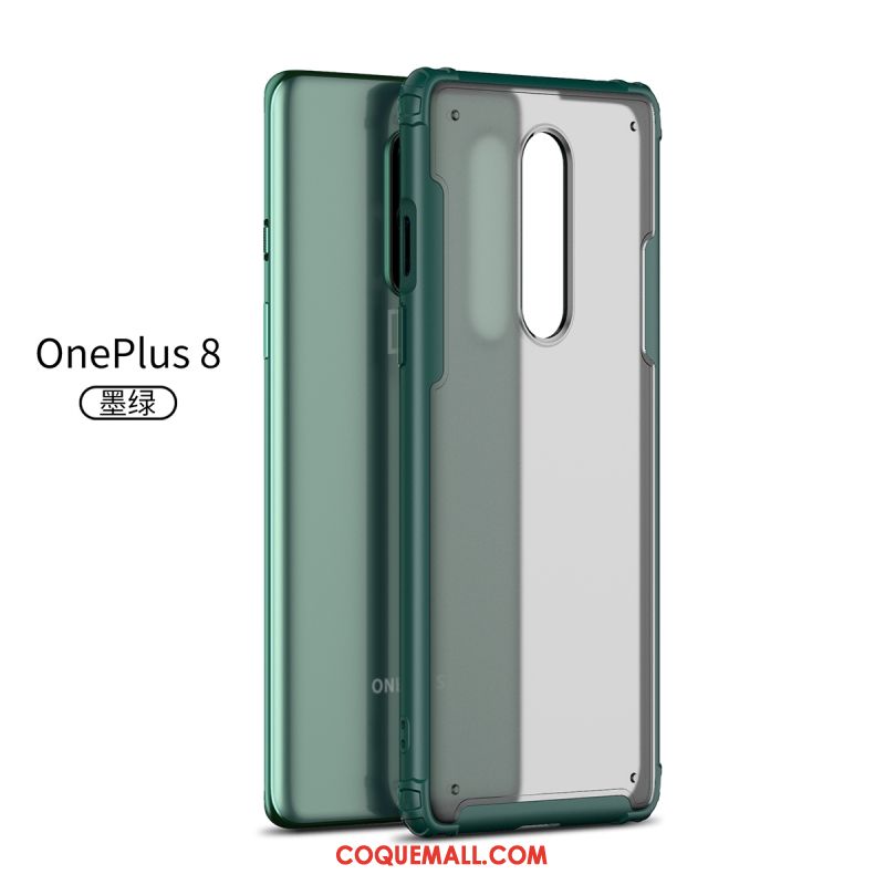 Étui Oneplus 8 Téléphone Portable Incassable Vert, Coque Oneplus 8 Marque De Tendance Nouveau