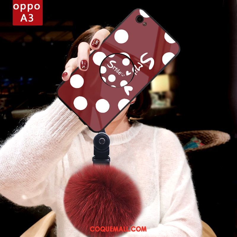 Étui Oppo A3 Silicone Vin Rouge Téléphone Portable, Coque Oppo A3 Net Rouge Fluide Doux