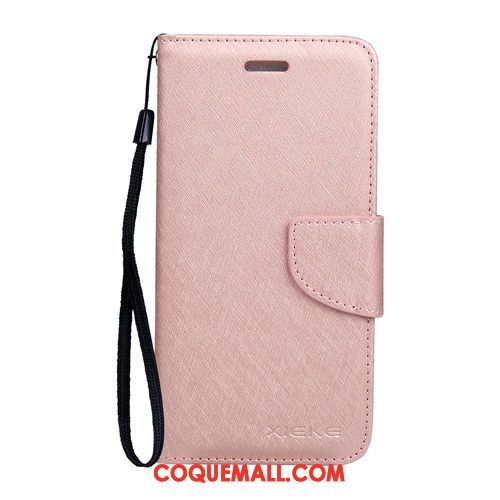 Étui Oppo A3s Rose Téléphone Portable Couleur Unie, Coque Oppo A3s Étui En Cuir Imprimé