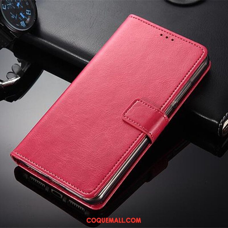 Étui Oppo A3s Téléphone Portable Incassable Personnalité, Coque Oppo A3s Rouge Silicone