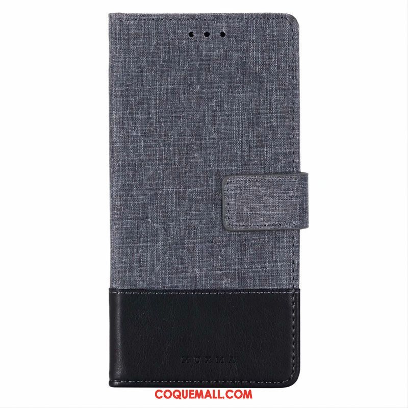 Étui Oppo A5 2020 Carte Clamshell Toile, Coque Oppo A5 2020 Téléphone Portable En Cuir