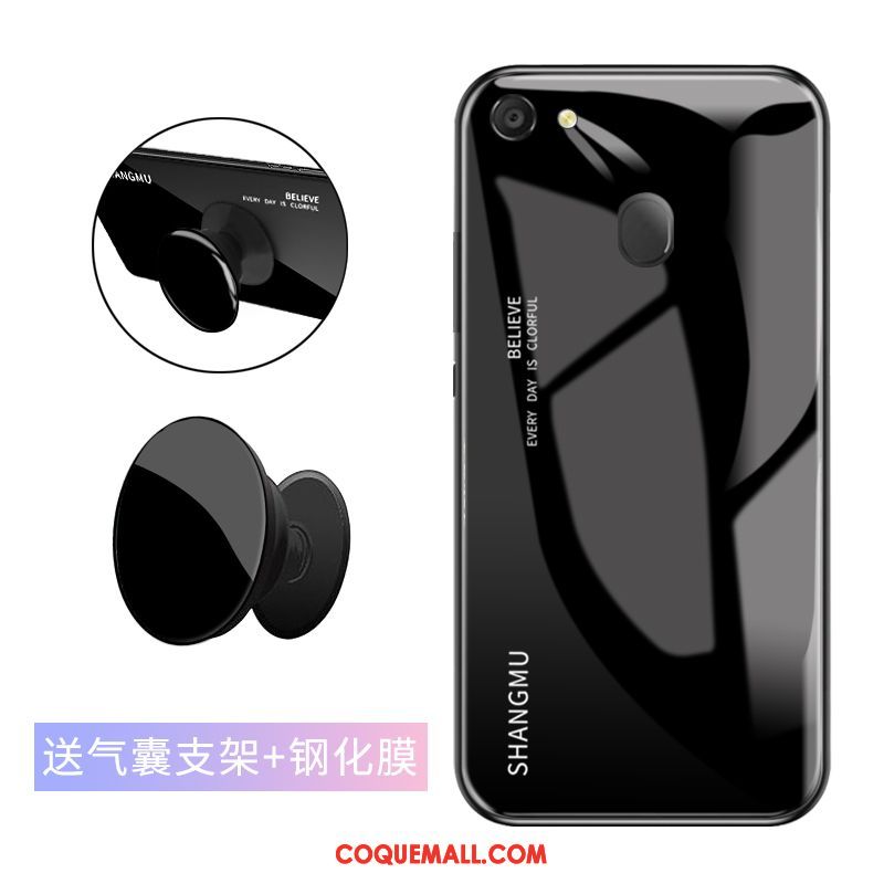 Étui Oppo A73 Personnalité Noir Téléphone Portable, Coque Oppo A73 Verre Tout Compris