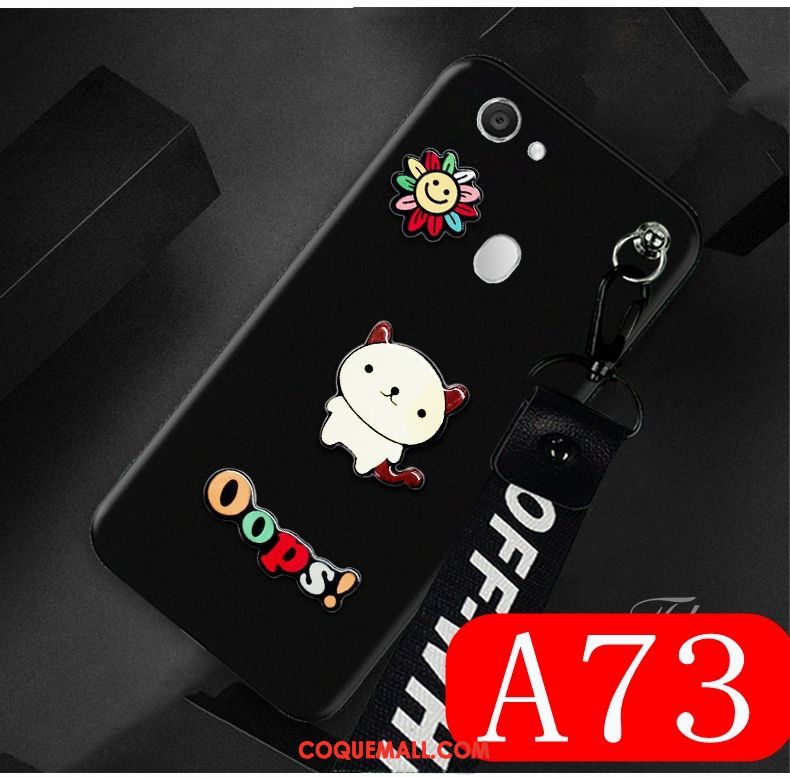 Étui Oppo A73 Téléphone Portable Personnalité Délavé En Daim, Coque Oppo A73 Charmant Incassable