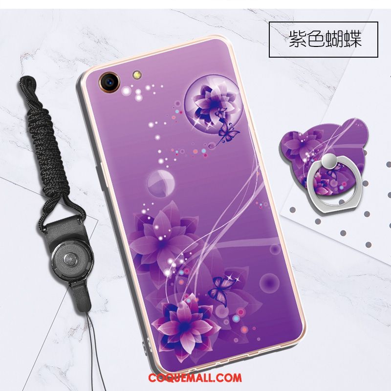 Étui Oppo A83 Fluide Doux Mode Violet, Coque Oppo A83 Incassable Téléphone Portable