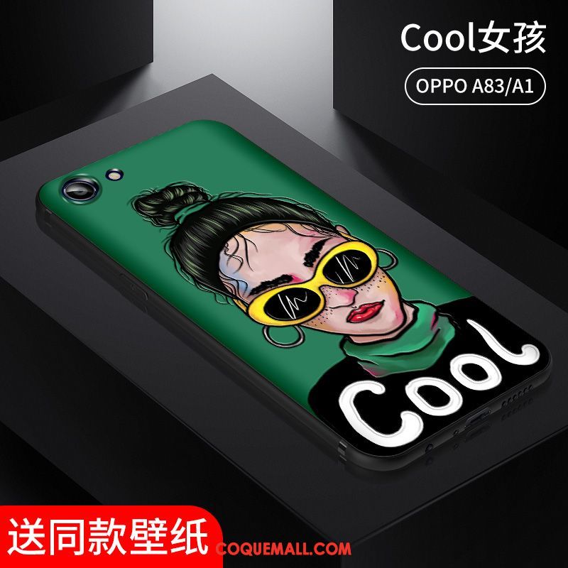 Étui Oppo A83 Vent Europe Silicone, Coque Oppo A83 Drôle Net Rouge