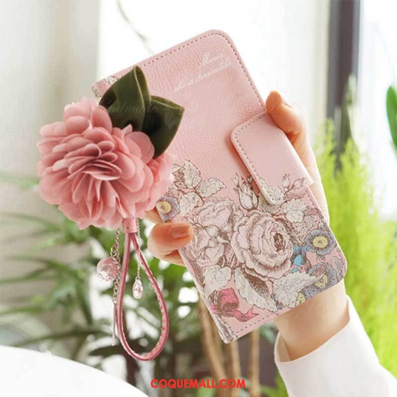 Étui Oppo F5 Youth Clamshell Mode Charmant, Coque Oppo F5 Youth Rose Étui En Cuir