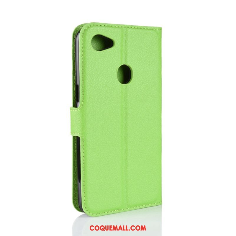 Étui Oppo F7 Téléphone Portable Étui En Cuir Vert, Coque Oppo F7 Protection Incassable