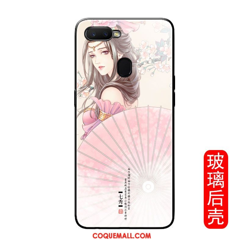 Étui Oppo F9 Starry Silicone Rose Téléphone Portable, Coque Oppo F9 Starry Vintage Art