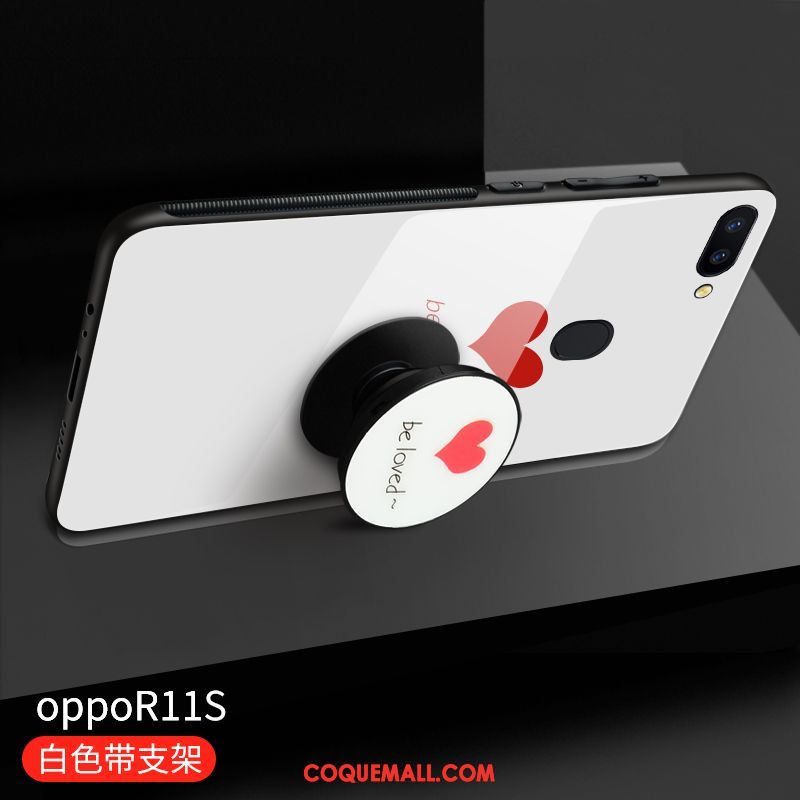 Étui Oppo R11s Téléphone Portable Personnalité Blanc, Coque Oppo R11s Marque De Tendance Nouveau