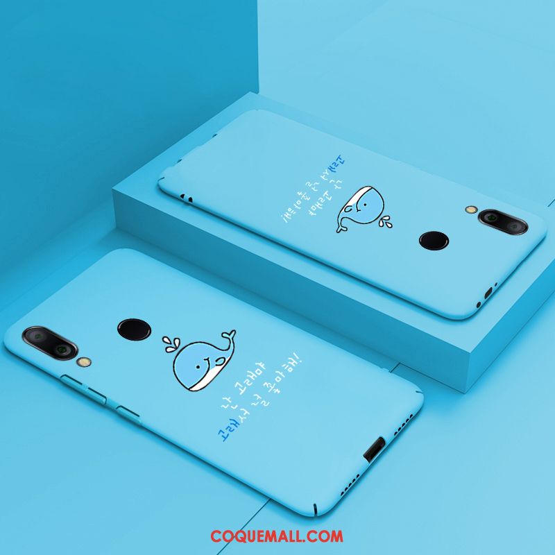 Étui Redmi Note 7 Or Dessin Animé Tout Compris, Coque Redmi Note 7 Bleu Personnalité Beige