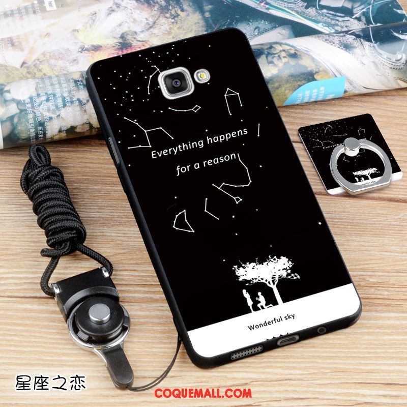 Étui Samsung Galaxy A5 2016 Protection Noir Incassable, Coque Samsung Galaxy A5 2016 Téléphone Portable Étoile