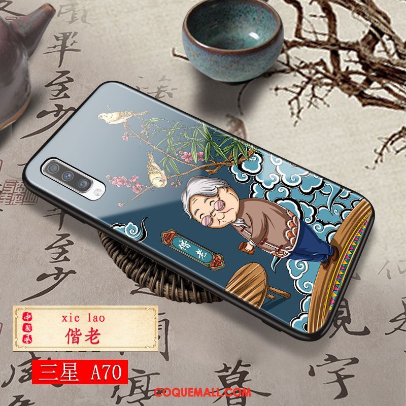 Étui Samsung Galaxy A70 Protection Mode Silicone, Coque Samsung Galaxy A70 Étoile Personnalité