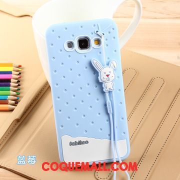 Étui Samsung Galaxy A8 Ornements Suspendus Bleu Fluide Doux, Coque Samsung Galaxy A8 Étoile Téléphone Portable