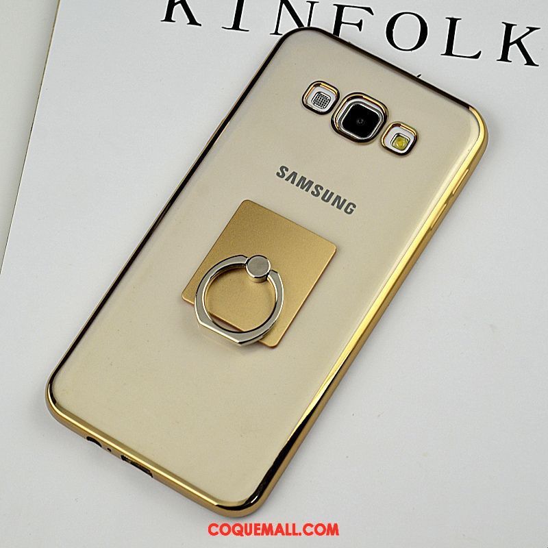 Étui Samsung Galaxy A8 Téléphone Portable Transparent Or, Coque Samsung Galaxy A8 Silicone Étoile