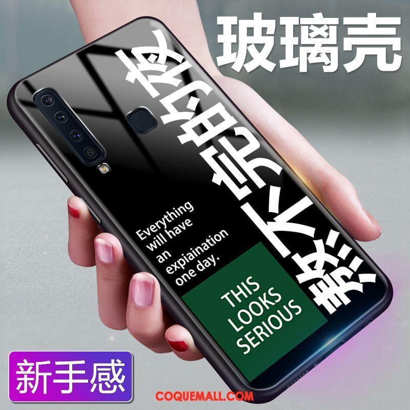 Étui Samsung Galaxy A9 2018 Personnalité Protection Tout Compris, Coque Samsung Galaxy A9 2018 Téléphone Portable Noir