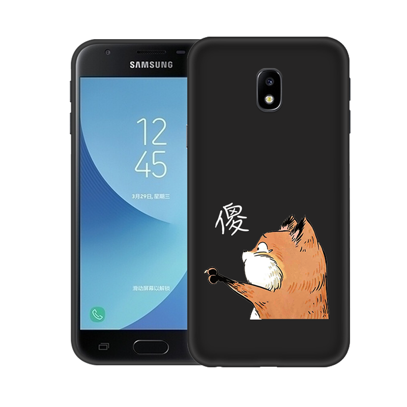 Étui Samsung Galaxy J3 2017 Dessin Animé Silicone Incassable, Coque Samsung Galaxy J3 2017 Protection Étoile