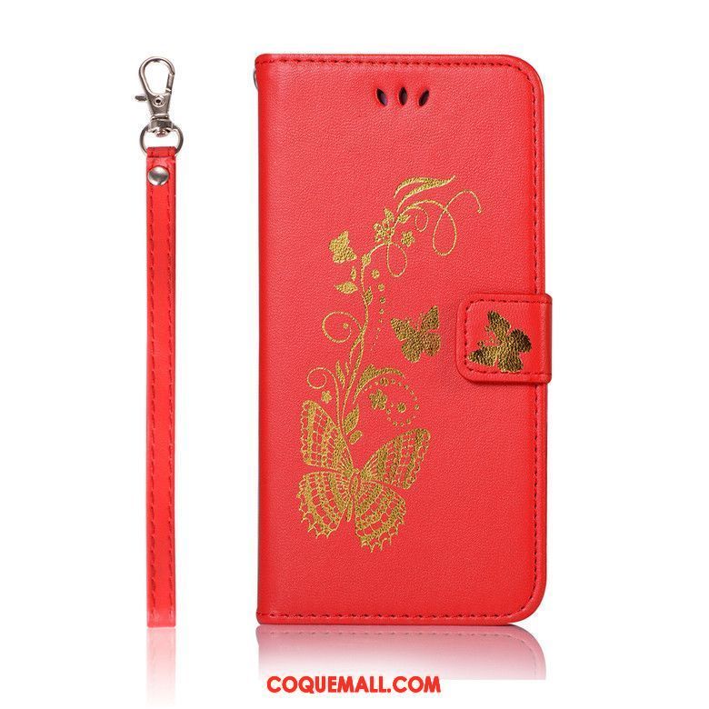 Étui Samsung Galaxy J6 Tout Compris Protection Étoile, Coque Samsung Galaxy J6 Rouge Téléphone Portable