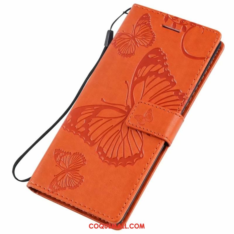 Étui Samsung Galaxy Note 10 Incassable Étoile Orange, Coque Samsung Galaxy Note 10 Fluide Doux Protection