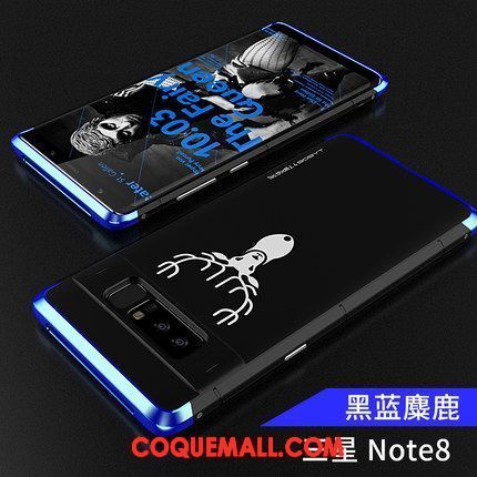 Étui Samsung Galaxy Note 8 Bleu Téléphone Portable Très Mince, Coque Samsung Galaxy Note 8 Étoile Délavé En Daim