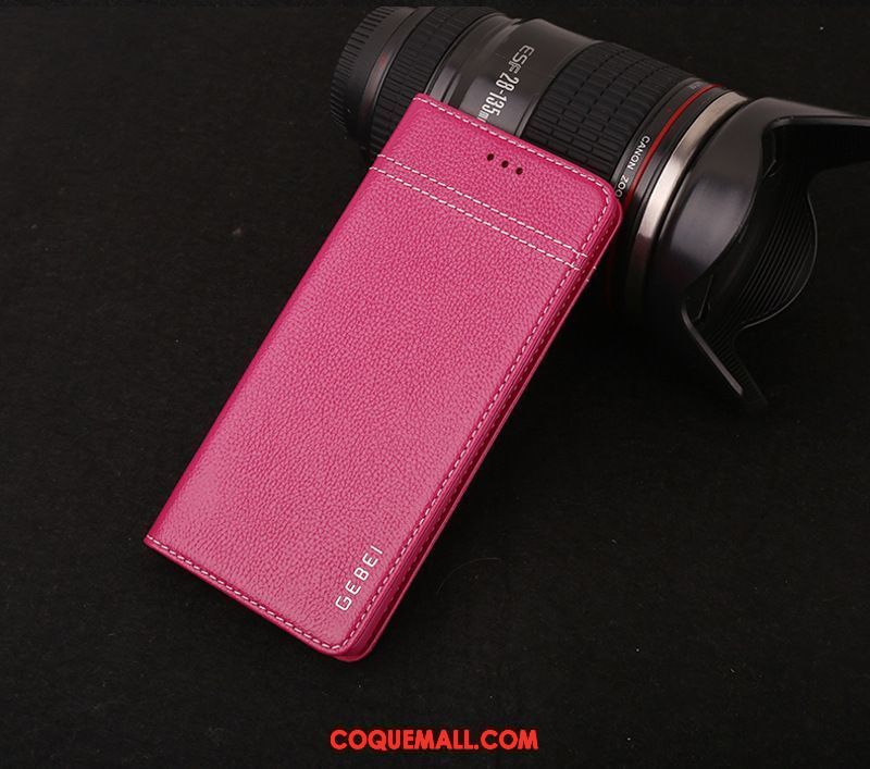 Étui Samsung Galaxy Note 8 Étui En Cuir Étoile Rouge, Coque Samsung Galaxy Note 8 Cuir Véritable Téléphone Portable