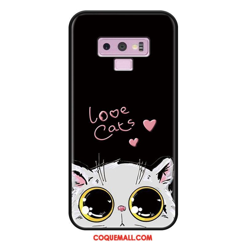 Étui Samsung Galaxy Note 9 Charmant Simple Chat, Coque Samsung Galaxy Note 9 Amoureux Grand