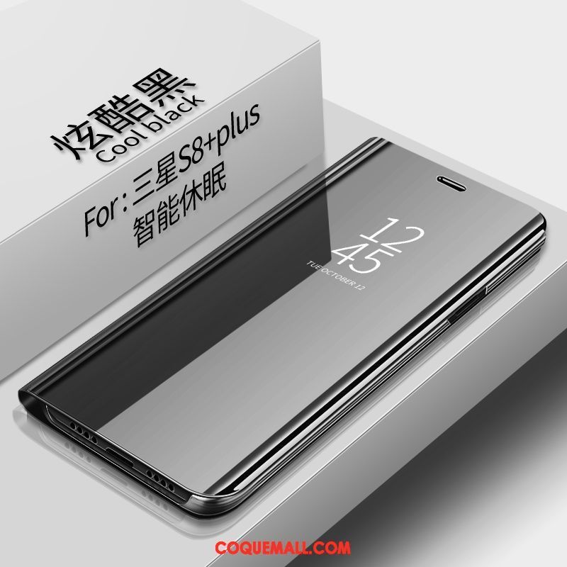 Étui Samsung Galaxy Note 9 Créatif Miroir Incassable, Coque Samsung Galaxy Note 9 Téléphone Portable Noir