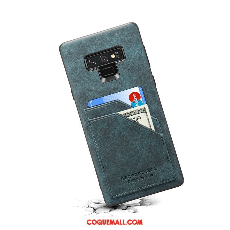 Étui Samsung Galaxy Note 9 Incassable Légère Fluide Doux, Coque Samsung Galaxy Note 9 Bleu Téléphone Portable