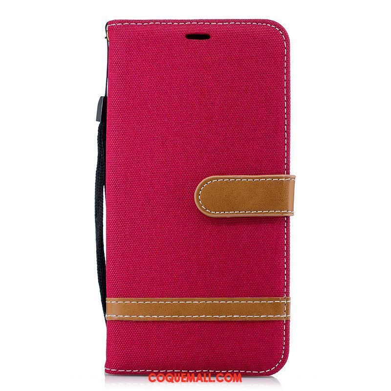 Étui Samsung Galaxy Note 9 Tout Compris Rouge Portefeuille, Coque Samsung Galaxy Note 9 Téléphone Portable Étoile