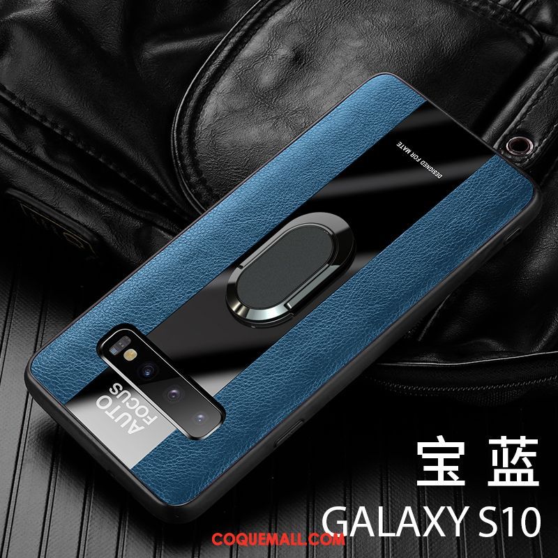Étui Samsung Galaxy S10 Magnétisme Tout Compris Luxe, Coque Samsung Galaxy S10 Incassable Téléphone Portable