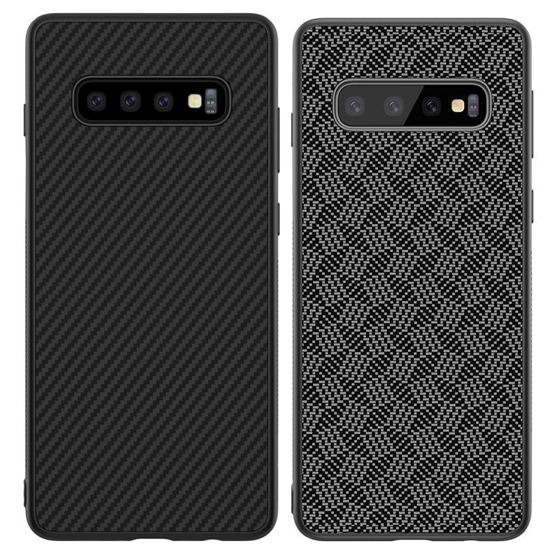 Étui Samsung Galaxy S10+ Or Téléphone Portable Protection, Coque Samsung Galaxy S10+ Difficile Noir