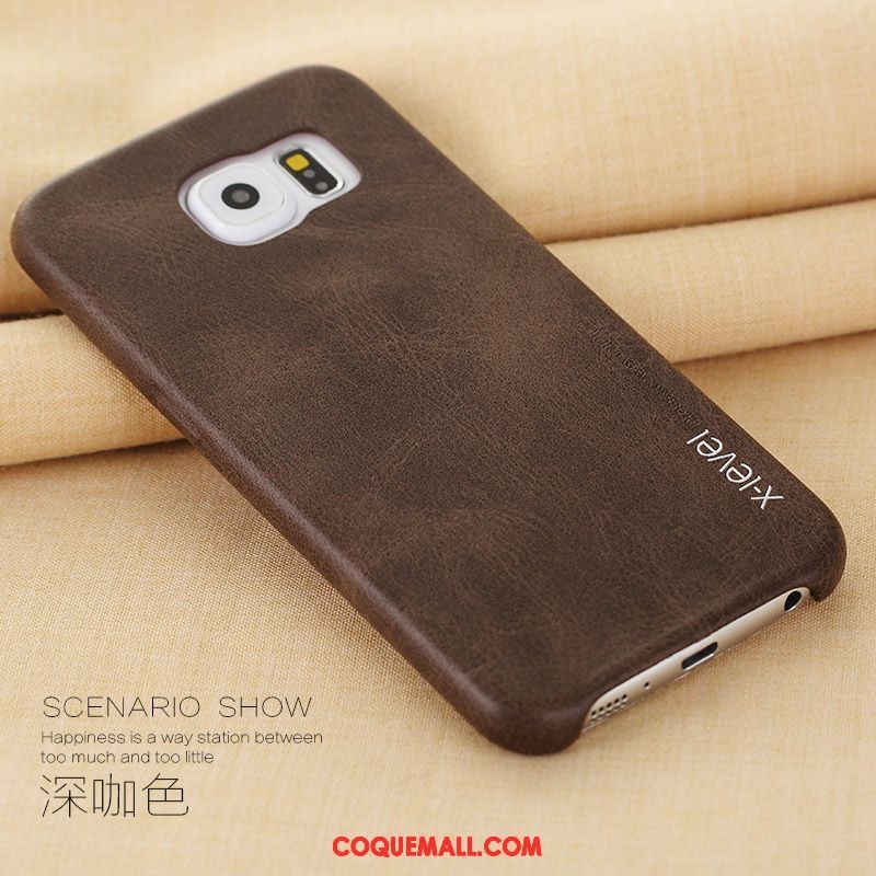Étui Samsung Galaxy S6 Foncé Très Mince Protection, Coque Samsung Galaxy S6 Incassable Membrane