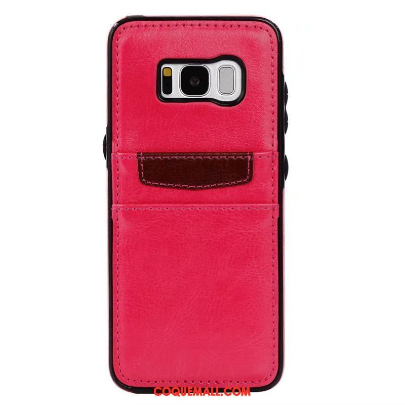 Étui Samsung Galaxy S8+ Créatif Étui En Cuir Rouge, Coque Samsung Galaxy S8+ Étoile Protection