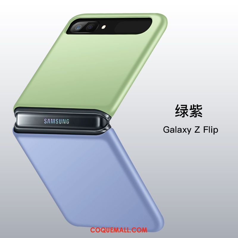 Étui Samsung Z Flip Étoile Tout Compris Plier, Coque Samsung Z Flip Vert Incassable