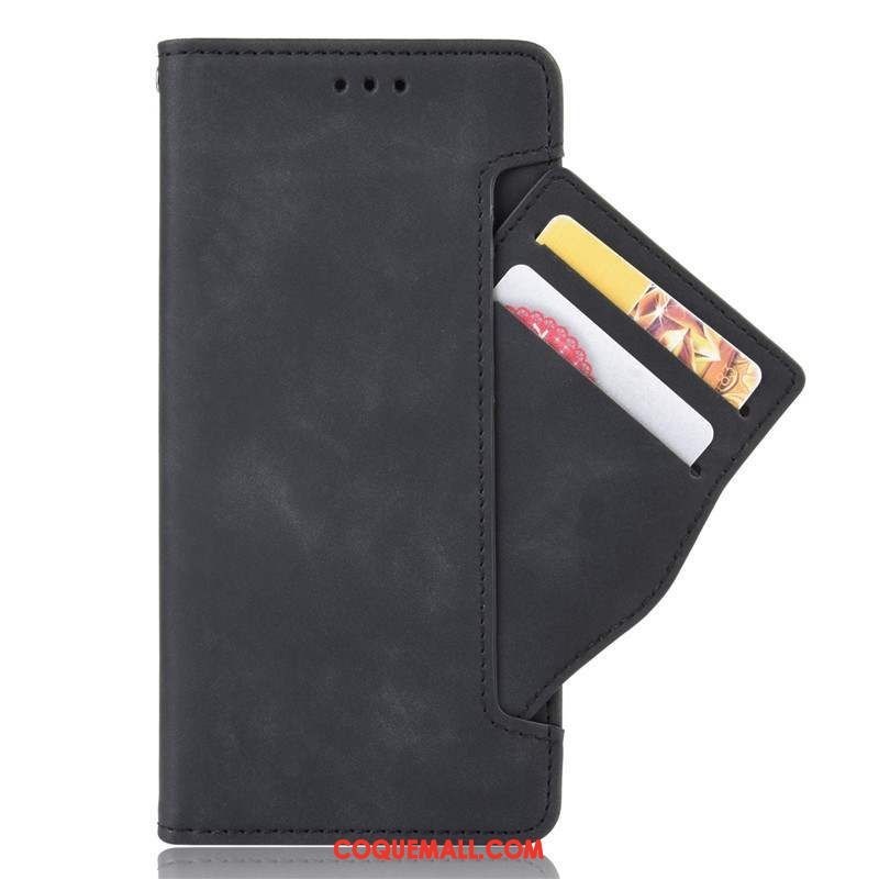 Étui Sony Xperia 5 Carte Téléphone Portable Noir, Coque Sony Xperia 5 Protection En Cuir